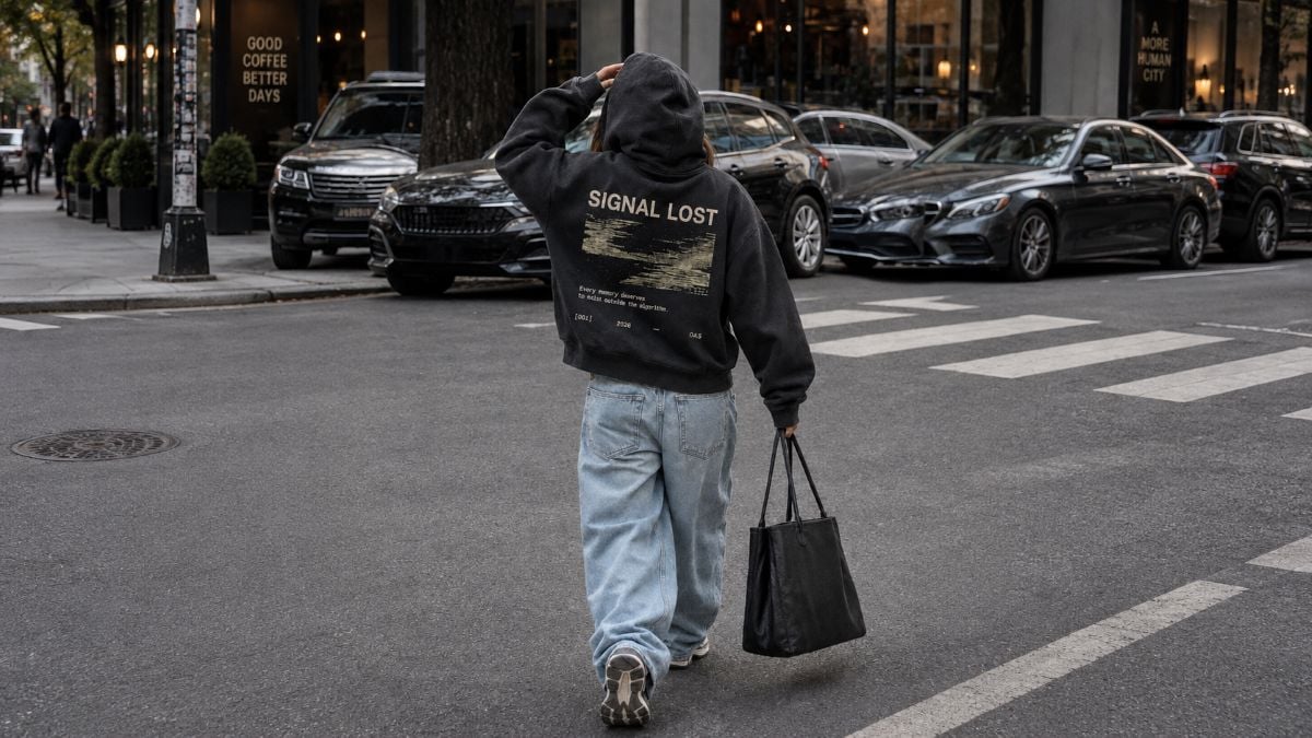 Phối áo hoodie với sneaker cho phong cách sporty street