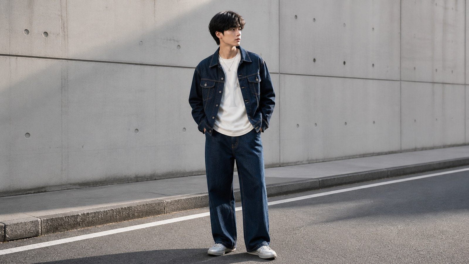 Outfit Y2K với denim, màu sáng và chất liệu bóng nhẹ