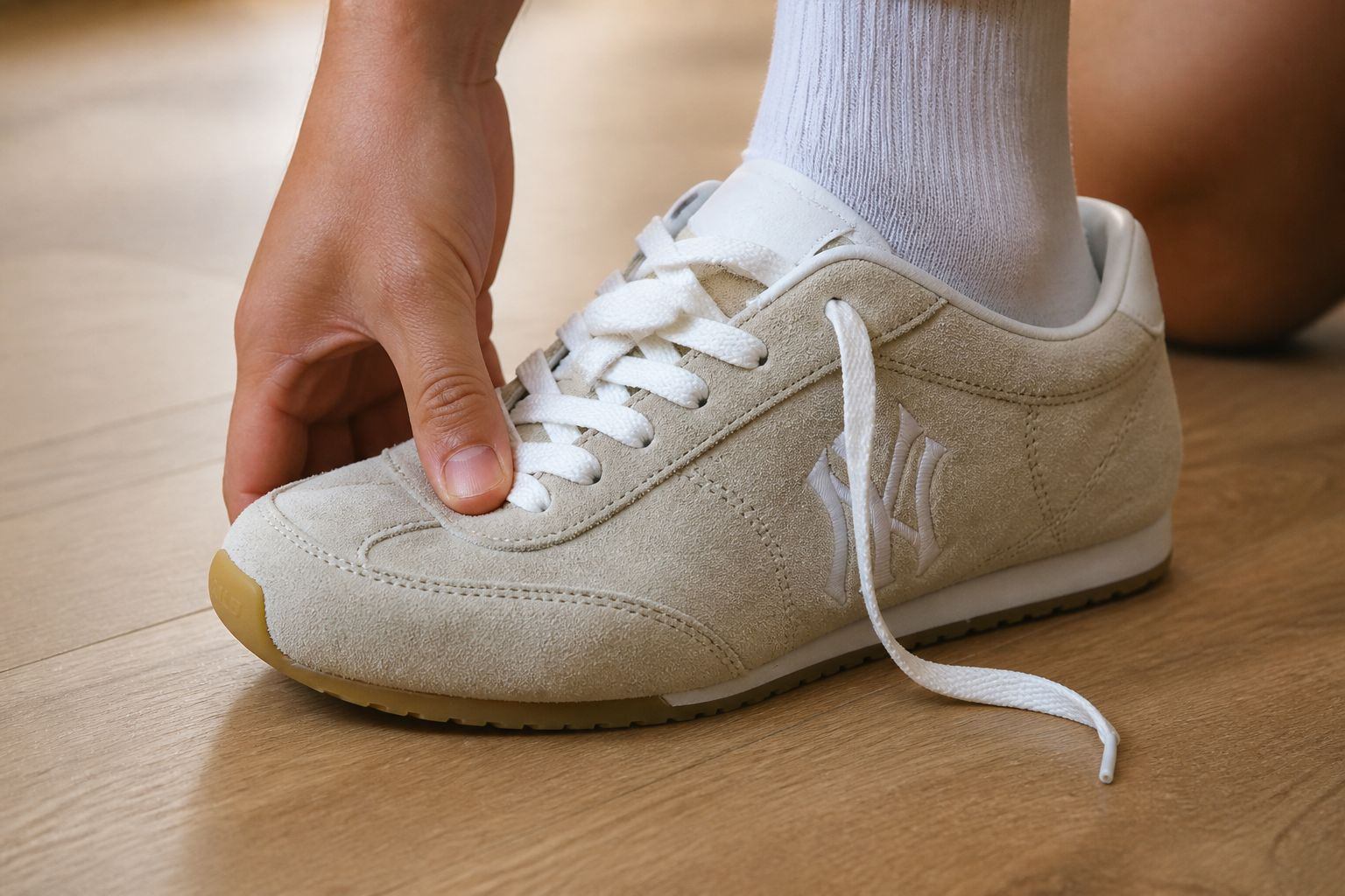 Cộng thêm khoảng trống mũi giày khi chọn size sneaker MLB