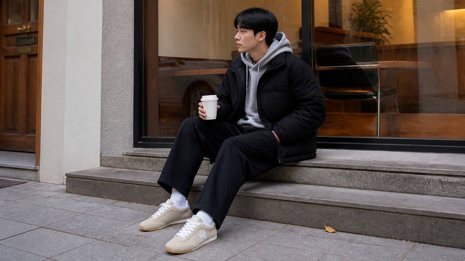 Dựng outfit từ sneaker chunky cho set đồ streetwear năng động