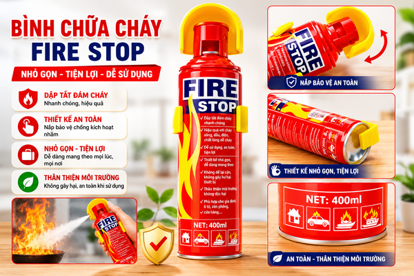 Bình chữa cháy Foam Fire Stop mini
