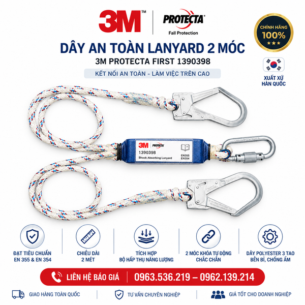 Dây chống sốc 2 móc 3M Protecta First 1390398