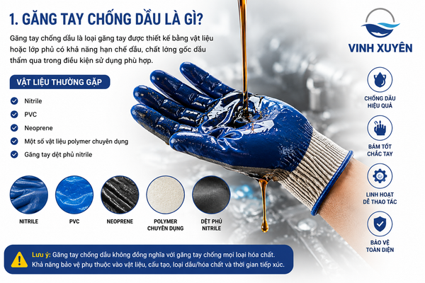 Găng tay chống dầu là gì