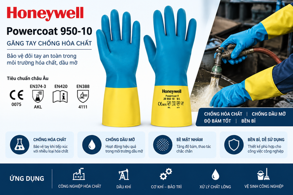 Găng tay chống hóa chất Honeywell