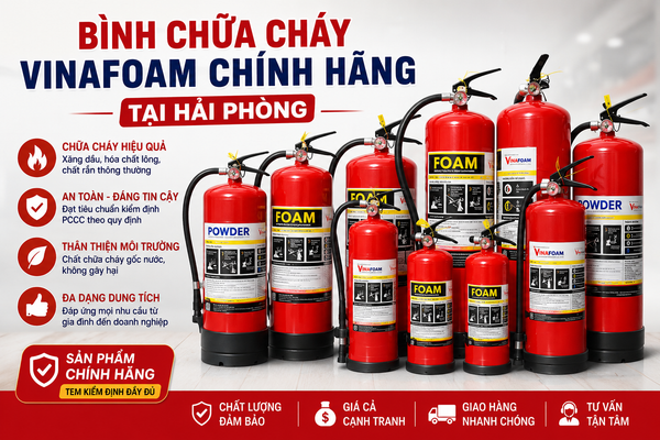 Bình chữa cháy Vinafoam chính hãng tại Hải Phòng