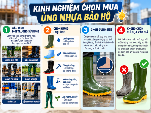 Kinh nghiệp mua ủng nhựa bảo hộ