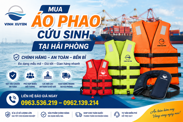 Mua áo phao cứu sinh chính hãng giá rẻ tại Hải Phòng