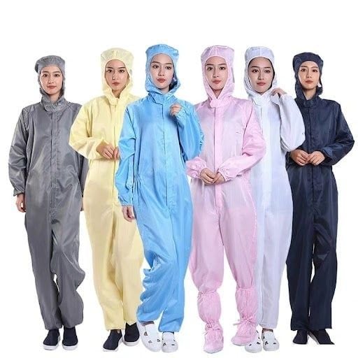 Các loại quần áo phòng sạch công nghiệp