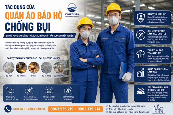 Tác dụng của quần áo chống bụi công nghiệp