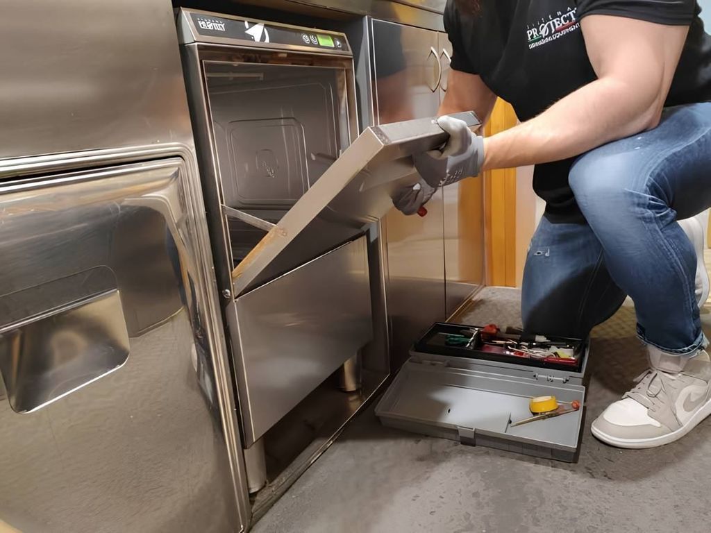 hướng dẫn cách lắp máy rửa bát công nghiệp