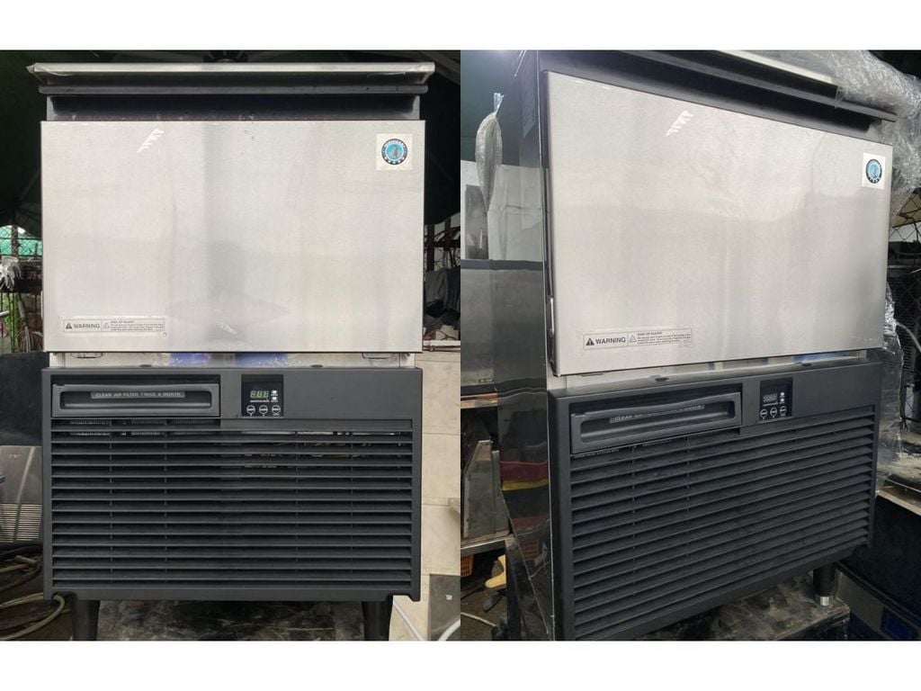 ảnh thực tế máy làm đá dạng bán nguyệt hoshizaki KM-80C
