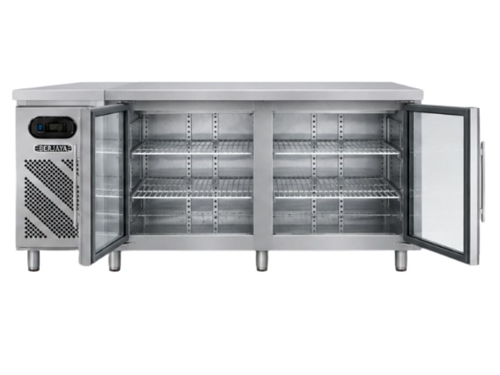 Bàn mát quầy bar Berjaya B2D/C6/600-SM mở cửa