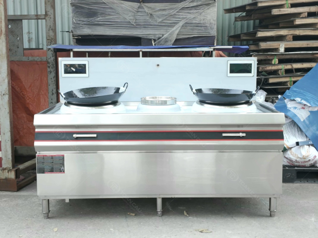Bếp từ công nghiệp đôi mặt lõm 12kW / 15kW