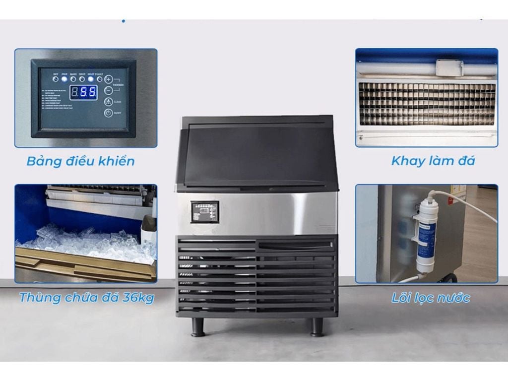 cấu tạo Máy làm đá viên Snooker SK-210P