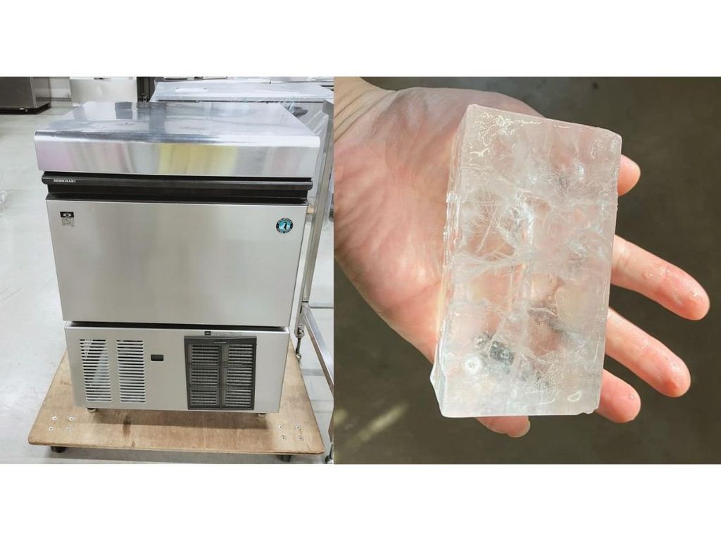 hình ảnh thực tế máy làm đá viên cỡ lớn Hoshizaki LM-350M