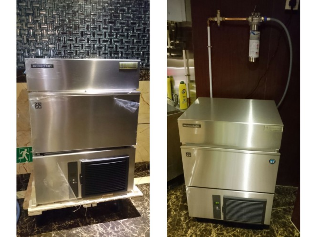 hình ảnh thực tế của máy làm đá viên Hoshizaki IM-65NE