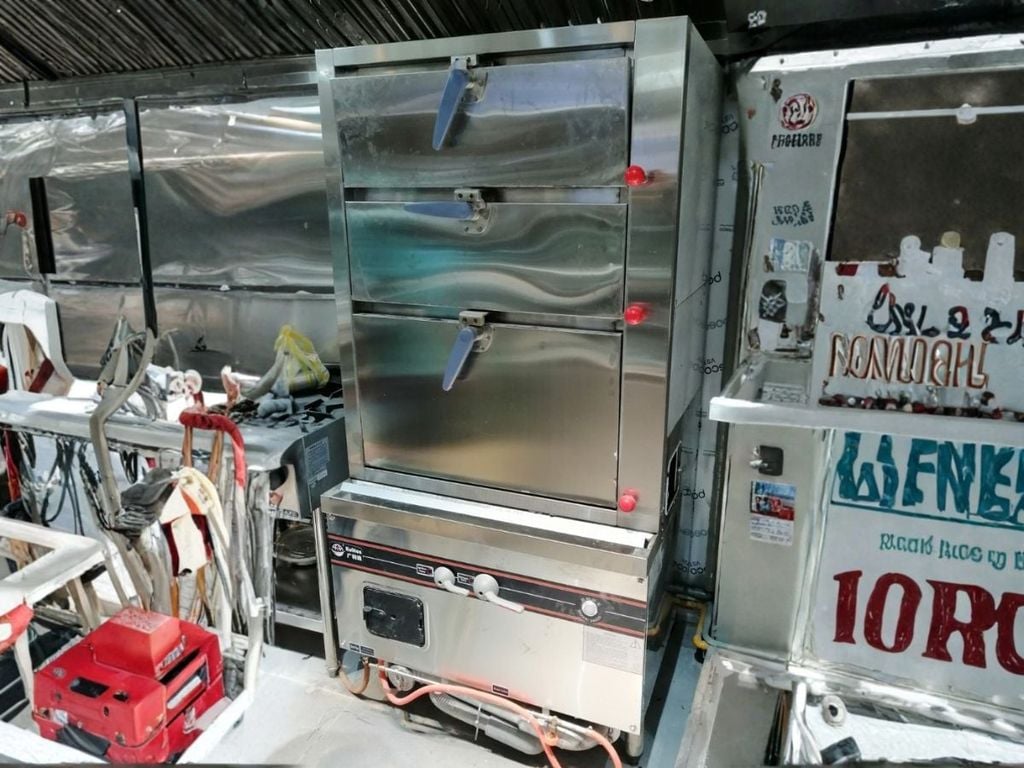 Tủ hấp 3 ngăn dùng gas Koliton GS-3DE