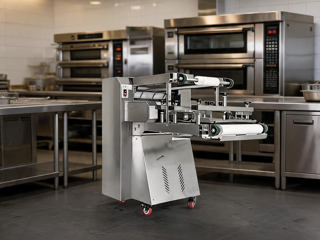 Máy se bột bánh mì 6 lô 2 băng