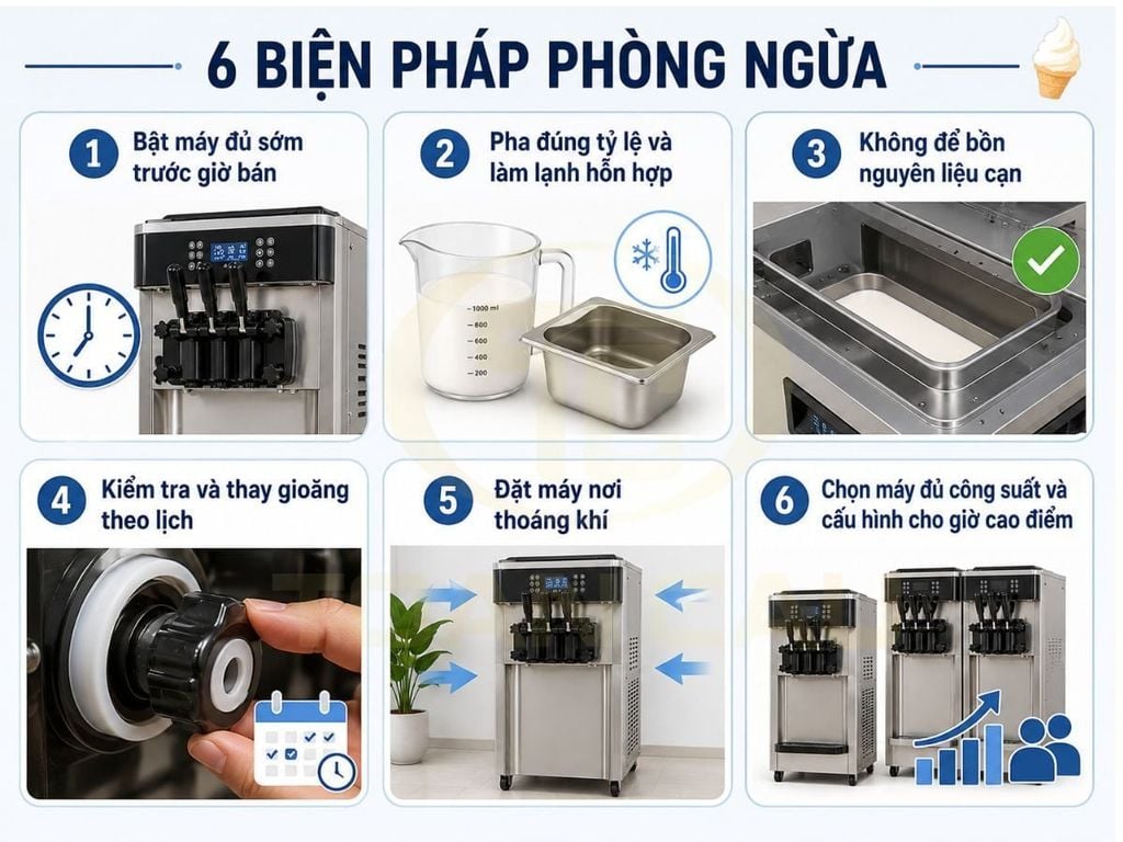 Sáu việc phòng ngừa để kem tươi luôn đứng form