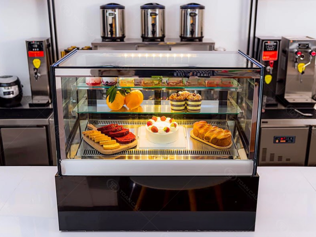 Tủ bánh kem mini để bàn cho tiệm bánh nhỏ
