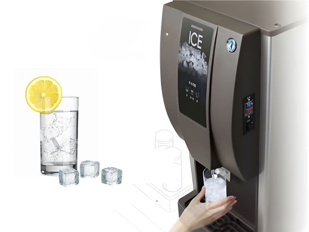 ứng dụng máy chia đá tự động Hoshizaki DCM-60KE