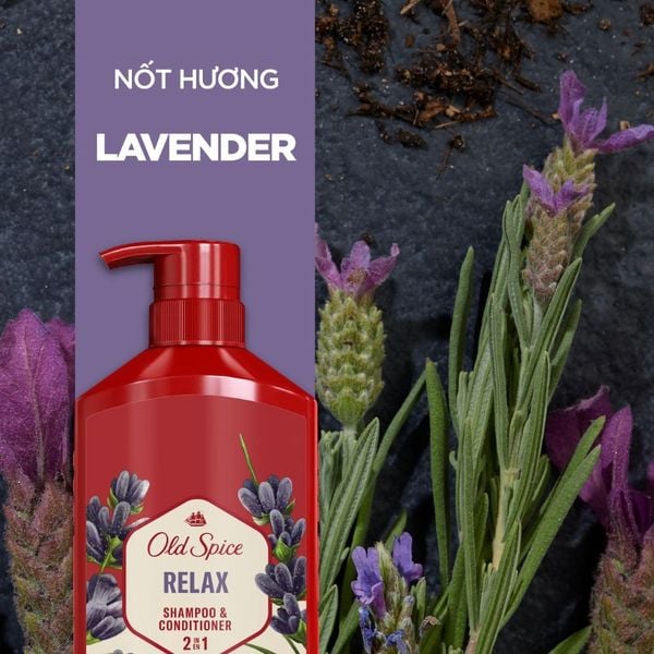 Dầu gội & xả cho nam 2 trong 1 Old Spice Relax