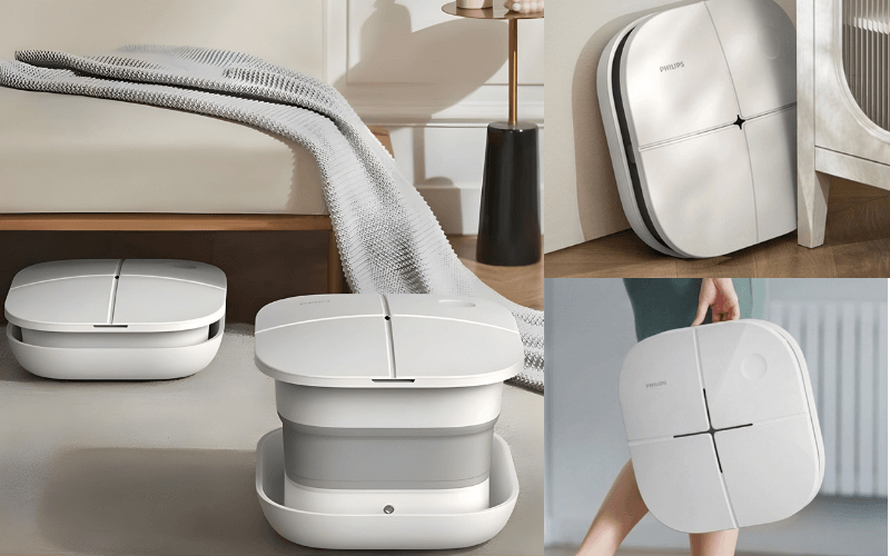 Bồn ngâm chân massage Philips PPM6502 màu trắng