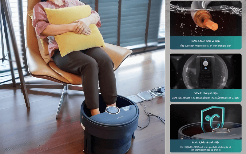Bồn ngâm chân massage Philips PPM6501