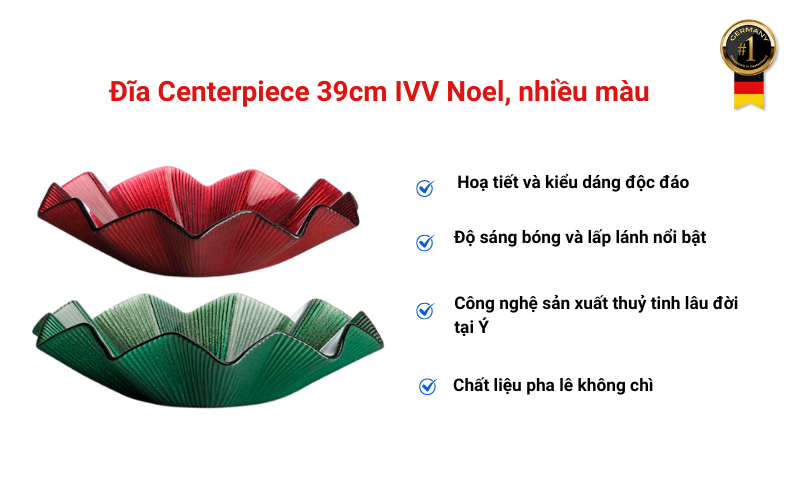 Đĩa Centerpiece 39cm IVV Noel