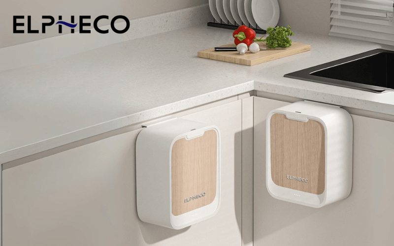 Thùng rác cảm biến ELPHECO treo tủ bếp 7L nhiều màu