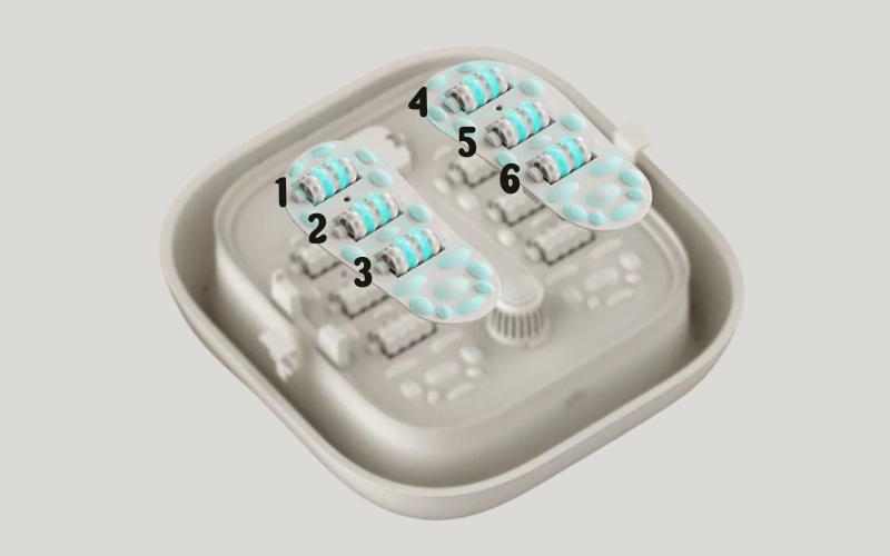 Bồn ngâm chân massage Philips PPM6502 màu trắng