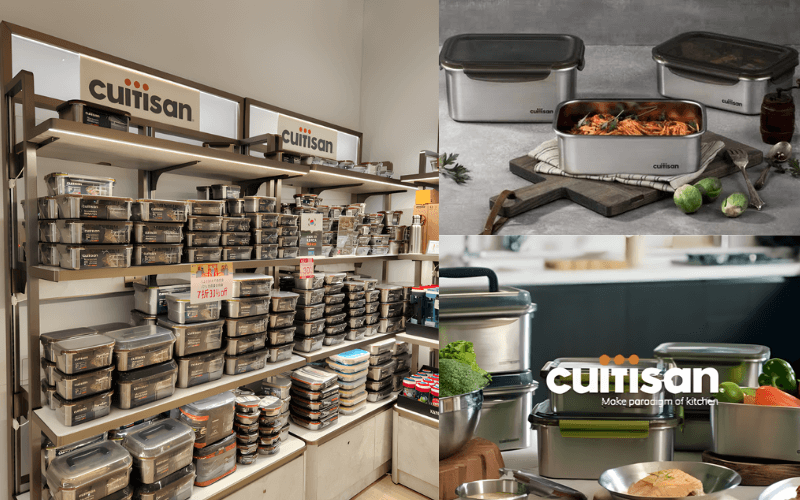 Hộp Inox Cao Cấp Cuitisan Flora nhiều dung tích