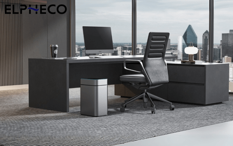 Thùng rác cảm ứng ELPHECO cánh bướm inox 15L ELPH9830 có đèn, nhiều màu