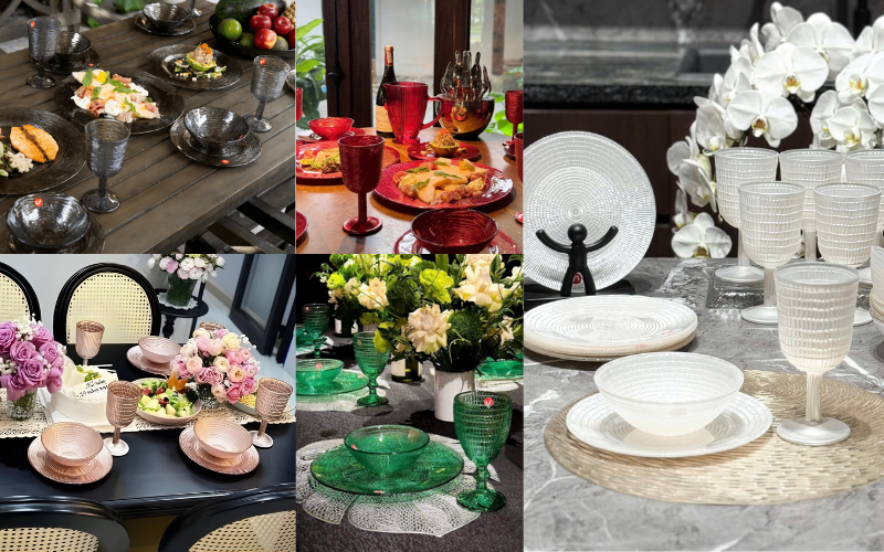 Set 18 món bát, đĩa, ly cao cấp Viola From Germany