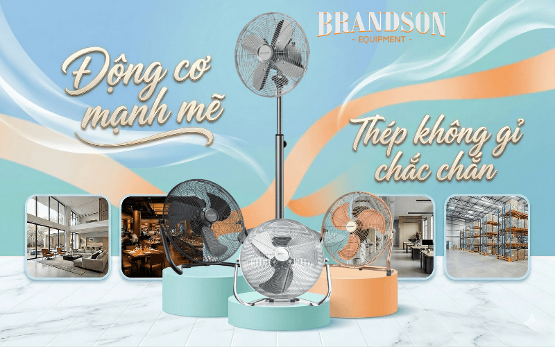 Quạt Brandson chính hãng, giá rẻ, hàng mới nhất