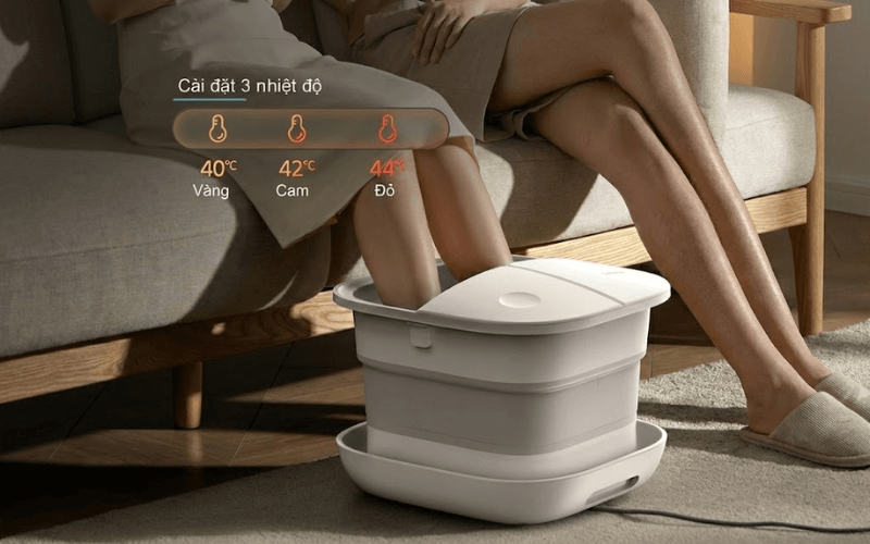 Bồn ngâm chân massage Philips PPM6502 màu trắng