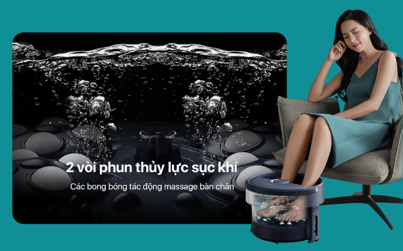 Bồn ngâm chân massage Philips PPM6501