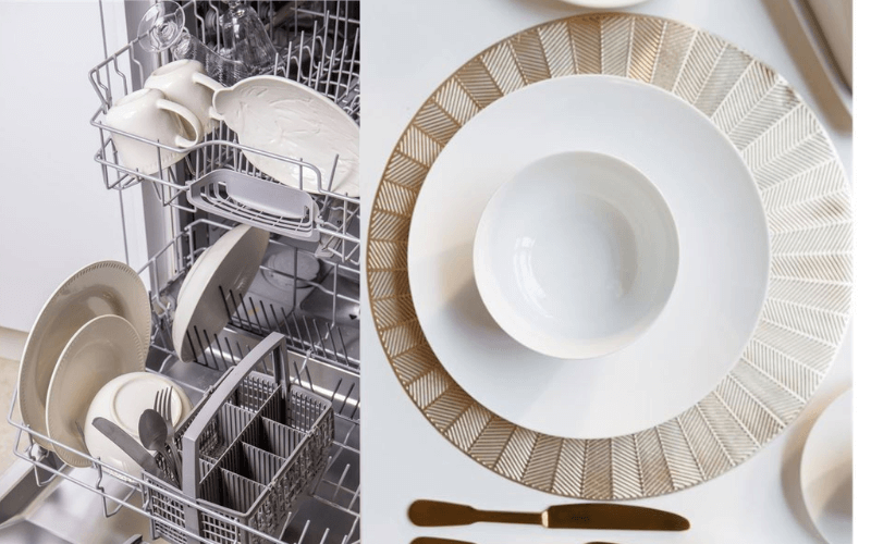 Đồ dùng bàn ăn Mikasa Cranborne nhiều món, chất liệu gốm đá