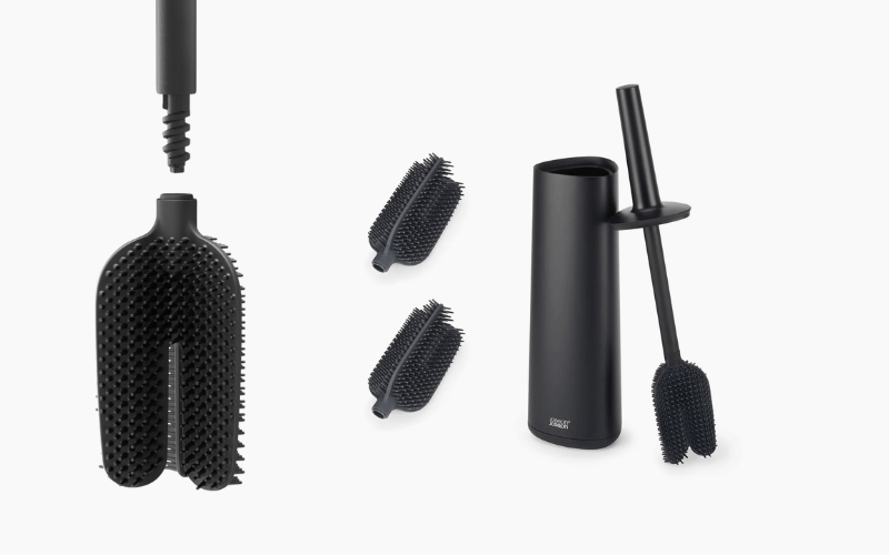 Dụng cụ cọ toilet Joseph Joseph 70597 Flex™ 360 có thể thay đầu cọ