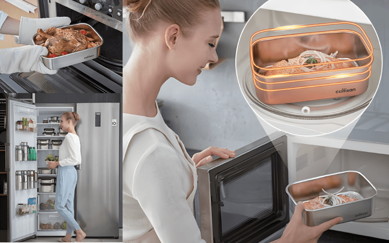 Hộp Inox Cao Cấp Cuitisan Flora nhiều dung tích