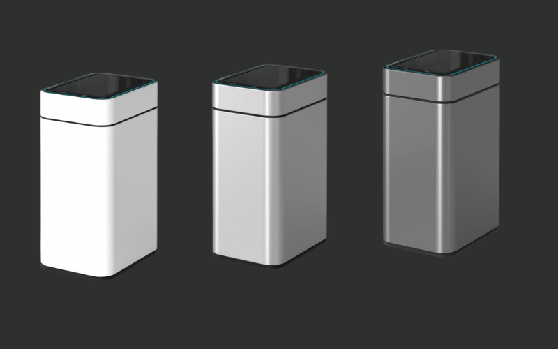 Thùng rác cảm ứng ELPHECO cánh bướm inox 15L ELPH9830 có đèn, nhiều màu