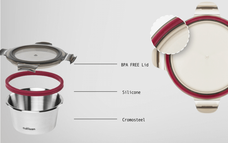 Hộp Inox Cao Cấp Cuitisan Flora nhiều dung tích