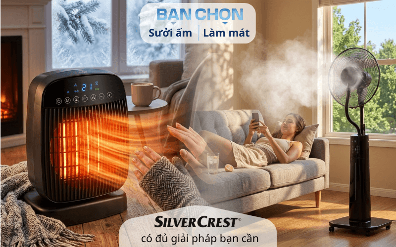 Quạt Silvercrest nhập khẩu chính hãng, giá tốt