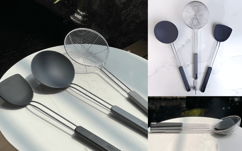 Bộ 3 dụng cụ nấu ăn chuyên dụng Joseph Joseph Nest Wok 10576