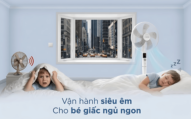 Quạt Troctec siêu nhẹ, siêu êm và thiết kế hiện đại