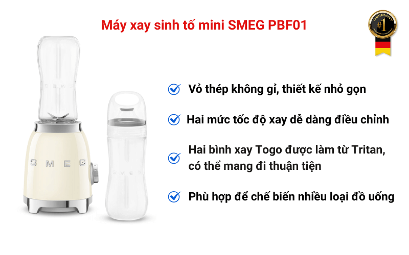 Máy xay sinh tố mini SMEG PBF01