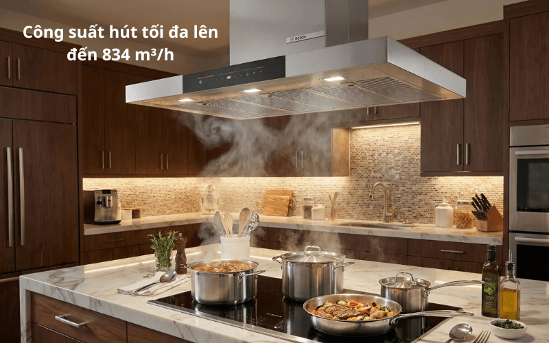 Máy hút mùi BOSCH DWB98JQ50 Serie 6 hiệu suất hút