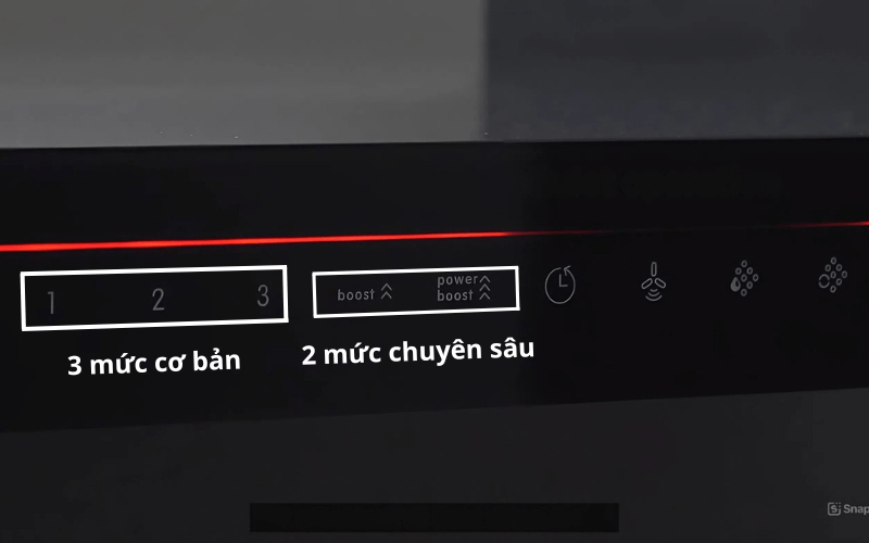 Máy hút mùi BOSCH DWB98JQ50 Serie 6 các mức công suất
