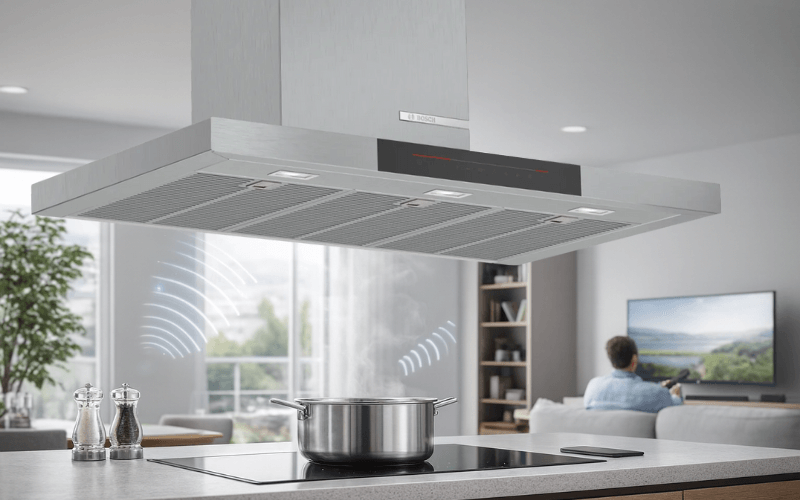 Máy hút mùi BOSCH DWB98JQ50 Serie 6 không bị ồn