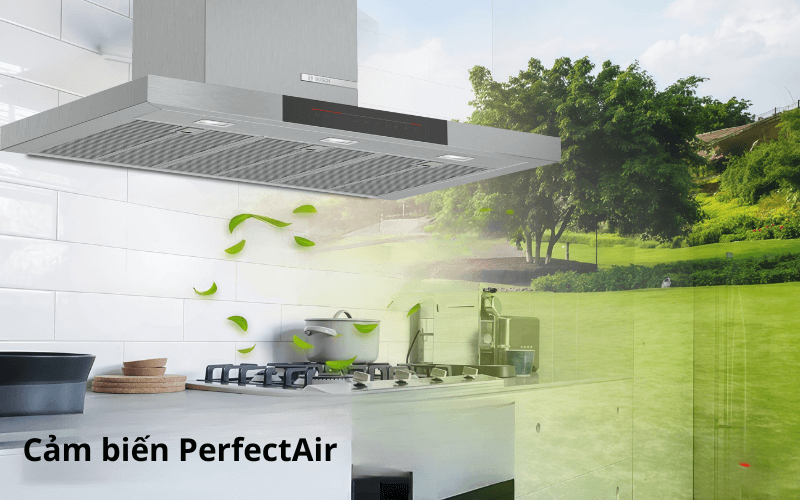 Máy hút mùi BOSCH DWB98JQ50 Serie 6 cảm biến PerfectAir